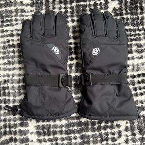mens “686” black winter gloves